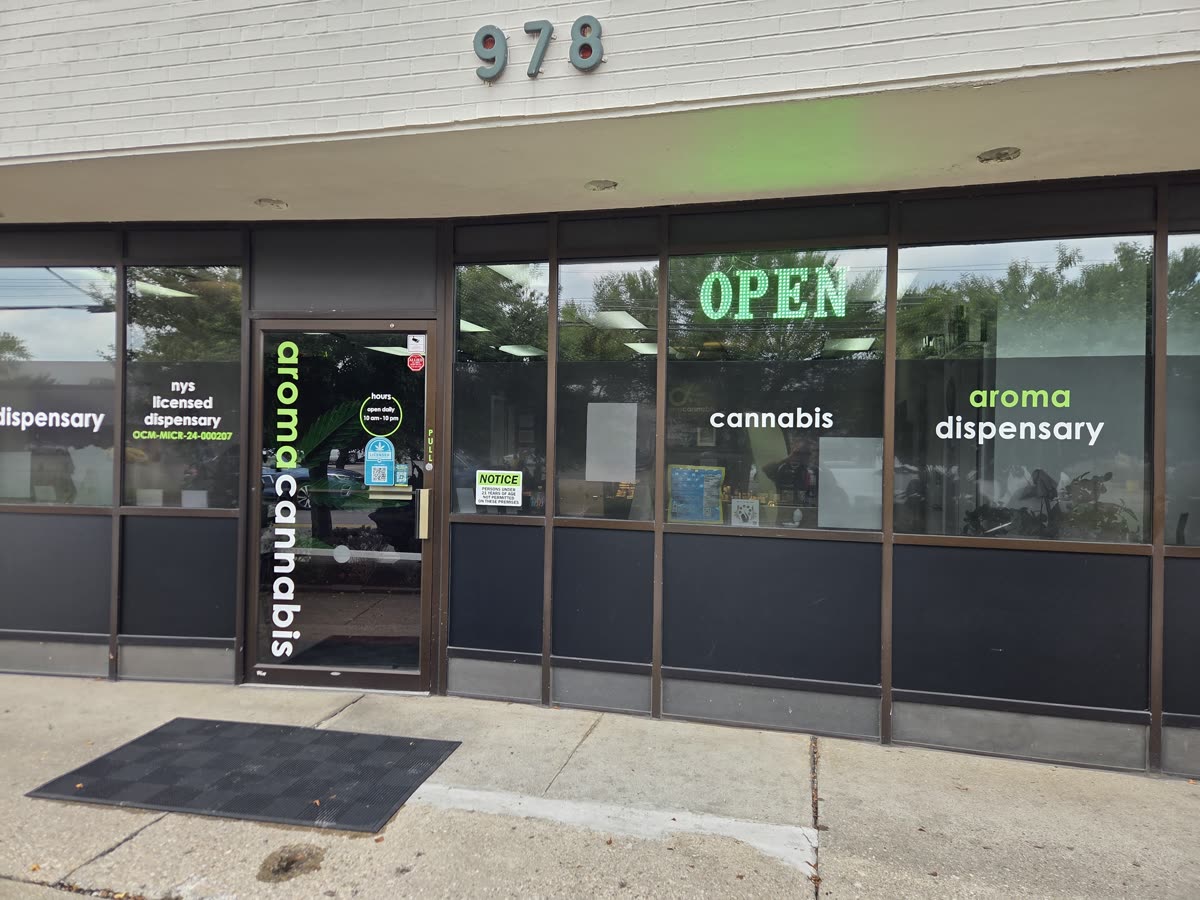 The Aroma Cannabis storefront at 978 Payne Ave